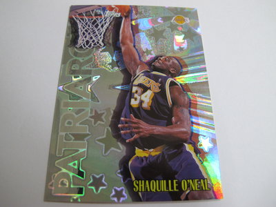 ~ Shaquille O'Neal ~ 俠客.大白鯊.歐尼爾 歐布連線 名人堂 NBA球員 1999年 閃耀特殊卡