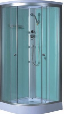 FUO衛浴: 90公分 整體式 強化玻璃 乾濕分離淋浴間 (A7105w) 現貨特價1組!!