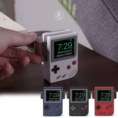 gaming微小配件-蘋果手錶充電支架 適用Apple Watch 7 6 5 4 SE通用矽膠支架 原廠充電線收納底座 展示架 辦公桌面整理-gm