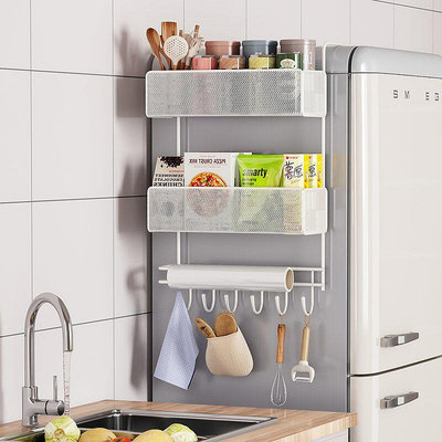 冰箱側面置物架掛架廚房新款多層多功能家用架收納