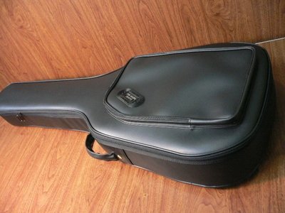 【筌曜樂器】全新 台製 木吉他 古典吉他 39吋軟硬盒 CASE 皮製皮袋 鋪棉厚袋 防潑水(可双肩背可提保證不脫皮)