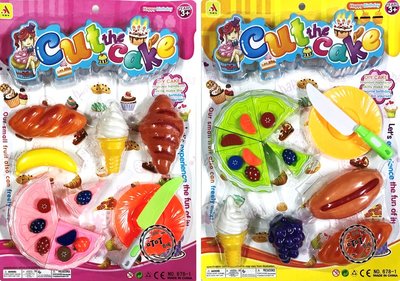 ♈叮叮♈ 小廚師 快樂派對 工具玩具組 派對蛋糕款 水果 冰淇淋 辦家家酒 扮家家酒 益智 玩具 教具 聖誕節 禮物