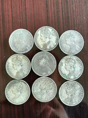 印度盧比銀幣，重11克，包真包老，品相好，非站洋銀幣，坐洋銀