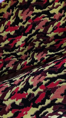 &amp;布料共和國&amp; ~色紗織 厚提花軟毯布~ 前衛迷彩款 厚度:0.8mm