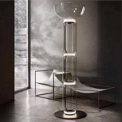 意大利米蘭設計師簡約創意玻璃落地燈客廳沙發臥室床頭樣板房台燈