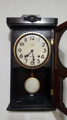 已售~早期精美日本製SEIKOSHA精工社發條鐘 機械鐘 功能正常運行