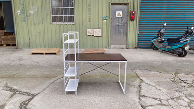 【安鑫】新北土城二手家具~4尺鐵製書桌 電腦桌 工作桌 OA桌!【A2701】