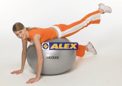 免運費 ALEX B-3075 韻律球 瑜珈球 抗力球 充氣大球 核心 伸展 75CM 耐90公斤 台灣製 附打氣筒