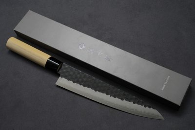💖藤次郎💖【黑打槌目 和牛刀 24cm】日本製  廚房刀具 八煌刃物