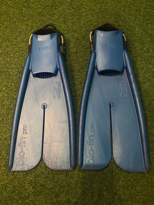 APOLLO BIO FIN 藍 潛水/浮潛 生化蛙鞋 SIZE M 8成新 已改彈簧扣
