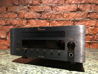 [ 沐耳 ] 德國精品 Vincent CD-200 黑色 CD 轉盤/播放機/具備耳擴：搭載 6N2 雙三極真空管