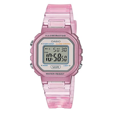 【CASIO 專賣店】LA-20WHS-4A 金屬塗裝質感錶殼與半透明錶帶的閃耀組合，展現您大膽和細心