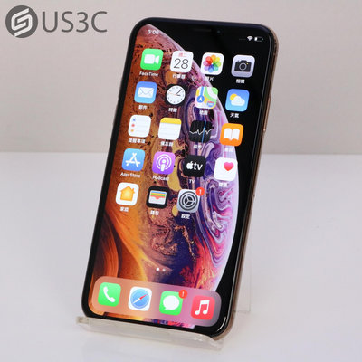 【US3C-高雄店】台灣公司貨 Apple iPhone XS 64G 金色 5.8吋 A12處理器 臉部辨識 蘋果手機 UCare延長保固6個月
