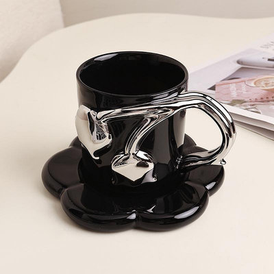 創意陶瓷馬克杯 韓風ins陶瓷鈴蘭馬克杯咖啡杯喝水杯子高顏值小眾供貨213 BH050