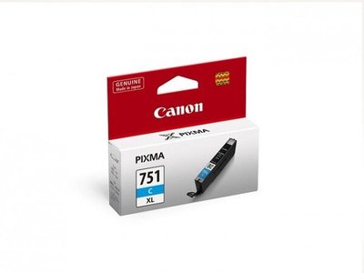 Canon CLI-751XL 全新盒裝藍色大容量原廠墨水匣