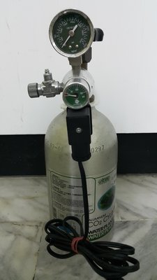 【CO2高壓鋁瓶】ISTA伊士達1.4L CO2高壓鋁瓶+沒測試的雙錶電磁閥~ 只要1400元