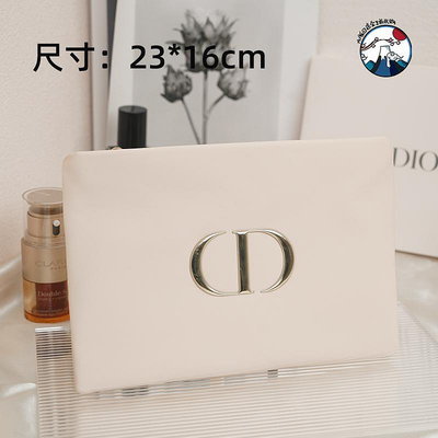 熱賣*國內專柜 Dior迪奧 金色LOGO化妝包 手拿包收納包皮包CD軟包-好鄰居#特價