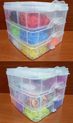 ♈叮叮♈DIY彩虹編織器橡皮筋手環編織組 兒童幼兒女孩玩具