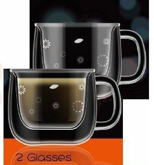 仙德曼 SADOMAIN 雙層玻璃濃縮咖啡杯 2入組 80ml 花茶杯/玻璃杯 CF1080