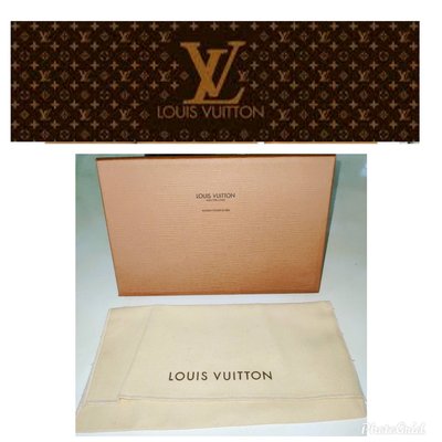 近全新 Louis Vuitton 原廠紙盒 LV原廠防塵布(中) 59  一元起標  適用 筆記本中夾 生日禮物 精品