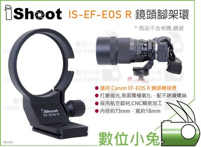 數位小兔【IShoot IS-EF-EOS R 鏡頭腳架環】Canon EF-EOS R 金屬環 轉接環 R卡口