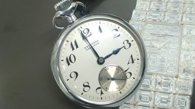 ☆  精工舍 SEIKOSHA (50MM)手上鍊鐵道懷錶 保證真品 品項佳如新 ☆