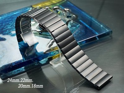 【時間探索】全新 不鏽鋼一體式實心摺疊扣-快拆式金屬錶帶 ( 24mm.22mm.20mm.18mm )