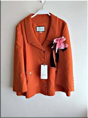 gucci 正品新品 橘色西裝外套 可面交特價優惠