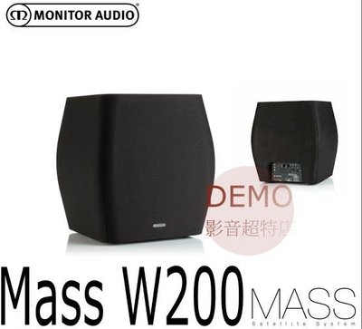 ㊑DEMO影音超特店㍿英國Monitor Audio Mass W200 主動式超重低音 220W D類放大 C-CAM