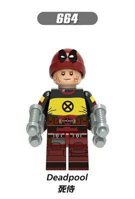 【積木班長】664 死侍 掀面罩版 X戰警 漫威 復仇者 超級英雄 人偶 欣宏 袋裝/相容 樂高 LEGO 積木