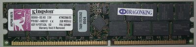KTM2266/2G DDR-333 ECC REG金士頓Registered伺服器記憶體DDR333 2GB