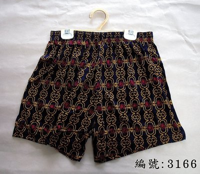 短褲台灣製紅螞蟻平口褲100% 絲光棉-編號 3166、3170
