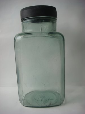 早期氣泡糖果玻璃罐長14寬11高29
