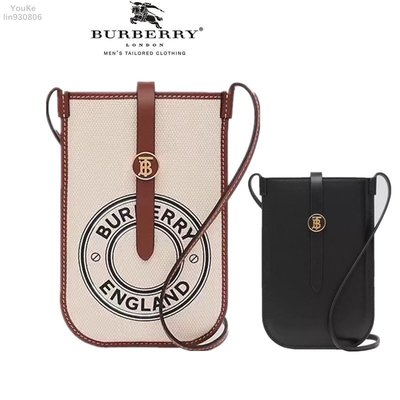 奢華潮流 大牌BURBERRY巴寶莉手機包 帆布包 皮革 時尚手機包 斜跨包 迷你包 零錢包 適用於6.5吋機型