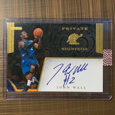 JOHN WALL 2011 Private Signings 卡面簽名卡