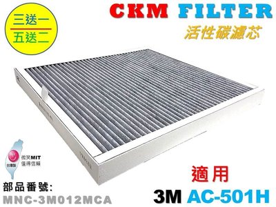【CKM】適用 3M AC-501H 超越 原廠 正廠 高效除臭 顆粒活性碳 活性碳濾芯 活性碳濾網 取代 蜂巢活性碳