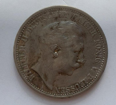 德國2馬克銀幣1908年