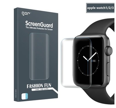 FC商行~ Apple Watch 3 4 5 6 SE 7 8 9 GOR 手表膜 2片裝 GOR 曲面保護膜 貼膜
