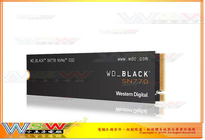 【WSW 固態硬碟】WD SN770 500GB 自取1680元 黑標 TLC 讀5000M 全新公司貨 台中市