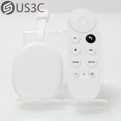 【US3C-桃園春日店】【一元起標】Google Chromecast with Google TV 4K GZRNL 智慧電視盒