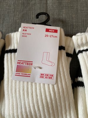 uniqlo HEATTECH SOCKS 系列 運動造型襪 系列 單雙特價:150元 購買6雙可享免運費 如圖中所示