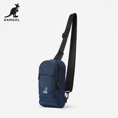 KANGOL官方正品胸包男士夏季新款時尚運動大容量防潑水帆布斜跨包