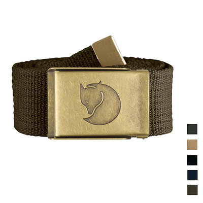Fjallraven 瑞典北極狐 Canvas Belt 銅釦帆布皮帶 77297 多色可選 銅扣 中性款 軍裝腰帶