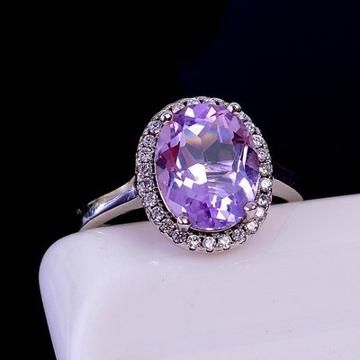 【紫水晶戒指】天然紫水晶戒指 薰衣草紫璀璨浪漫