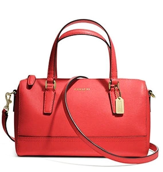 coach saffiano mini satchel