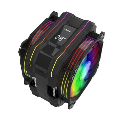 新店促銷ALSEYE 潮牌硬件M120D Plus 6熱管 CPU散熱器風冷靜音RGB幻彩燈效促銷活動