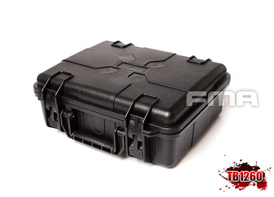 【BCS生存遊戲】FMA 硬殼手槍盒槍箱塑膠硬殼槍盒多功能工具箱黑色-TB1260-BK