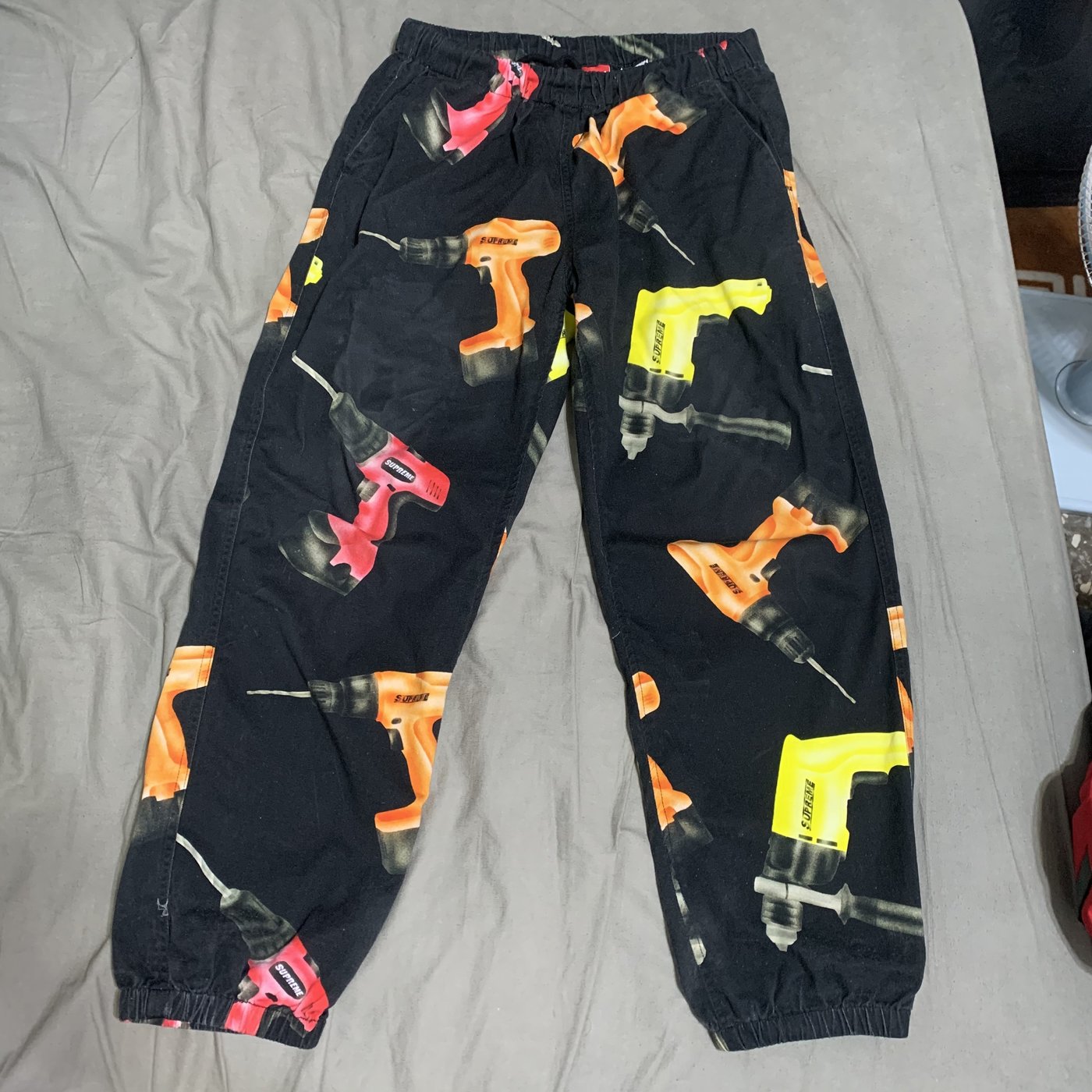 M號] Supreme 19SS Skate Pant 電鑽褲休閒褲黑色二手PALACE CARHARTT