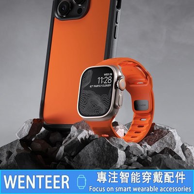 森尼3C-高品質 Spigen 透氣矽膠錶帶 Apple Watch錶帶 S8 7 6 SE Ultra 49 45mm 防水錶帶-品質保證