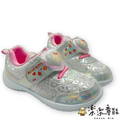 【樂樂童鞋】MIT台灣製三麗鷗電燈鞋 K115 - 嬰幼童鞋 凱蒂貓 KITTY燈鞋 中童鞋 休閒鞋 魔鬼氈鞋